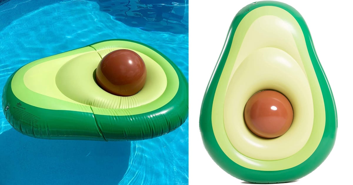You Can Get An Avocado Pool Float With A Removable Pit That Doubles As a Beach Ball
