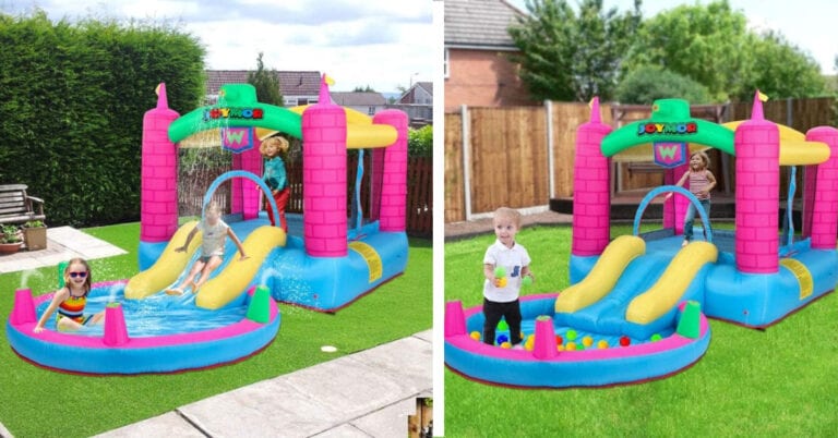 You Can Get An Inflatable Bouncy House Complete with A Pool and You Know Your Kids Need It