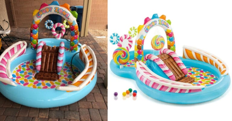 You Can Get A Candy Zone Inflatable Play Center Complete With A Chocolate Slide and Pool