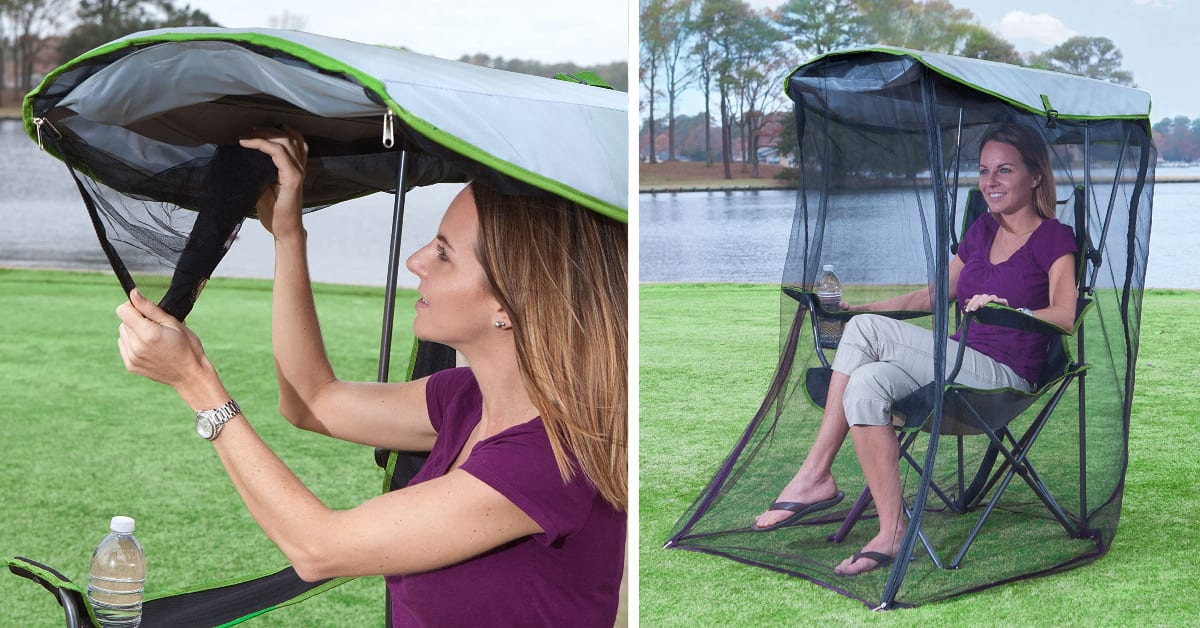 You Can Get A Folding Chair With A Net Attached To Keep The Bugs Away and I Need It
