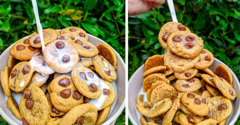 People On TikTok Are Making Tiny Chocolate Chip Cookies Into Cereal And I Want Some Now