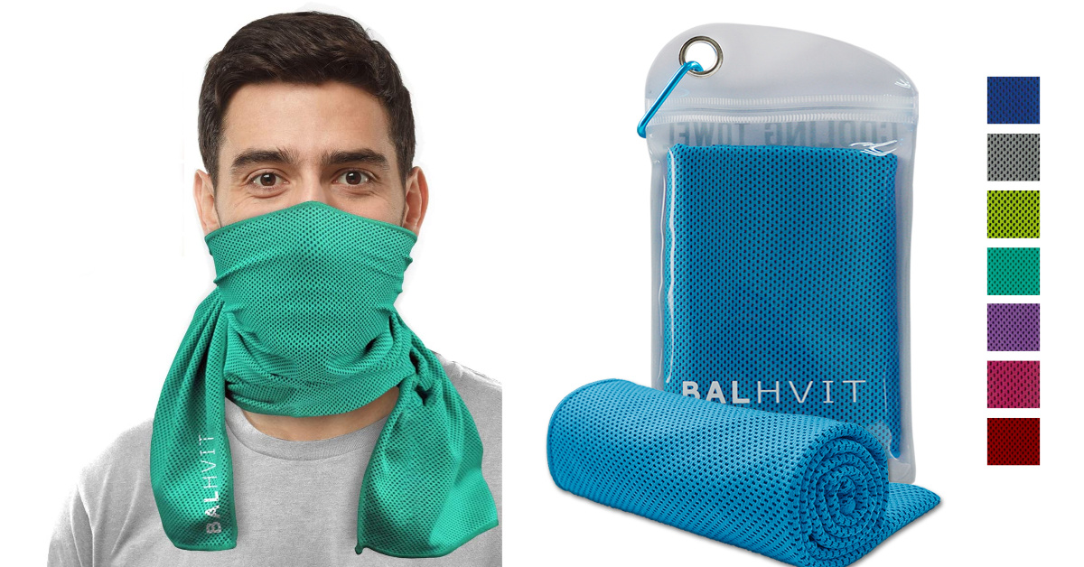 You Can Get A Cooling Towel You Can Wear As A Face Mask and I Need It