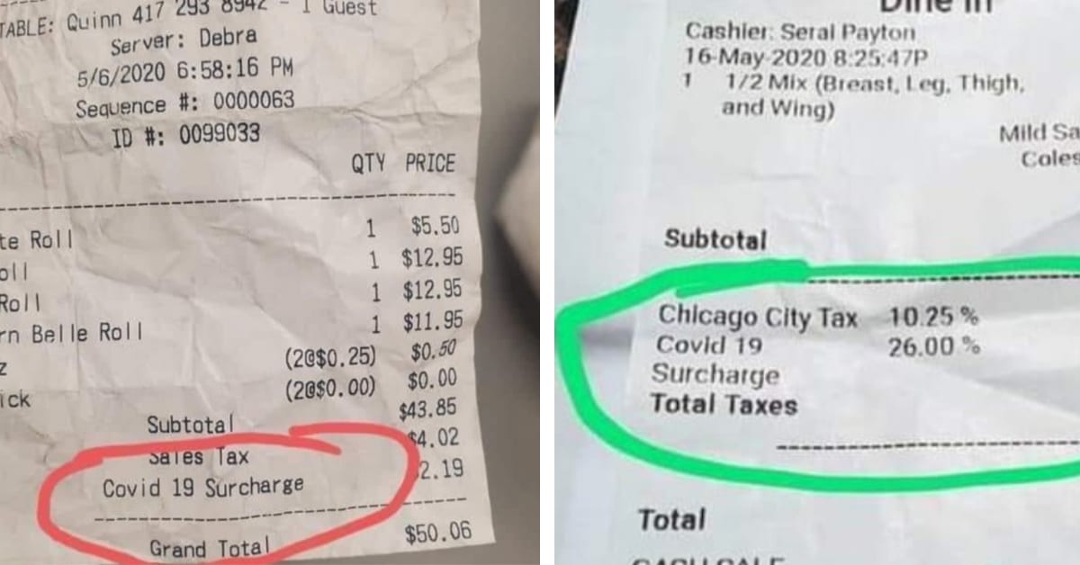 Some Restaurants Are Charging Covid-19 Surcharges And People Are Upset About It