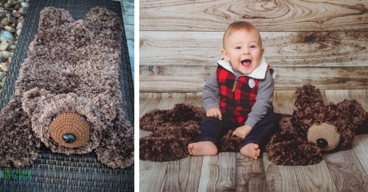 You Can Crochet A Faux Bearskin Rug And It’s The Cutest Thing I’ve Ever Seen
