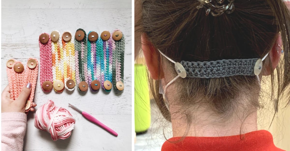 Here’s How You Can Crochet Ear Savers To Use While Wearing Face Masks