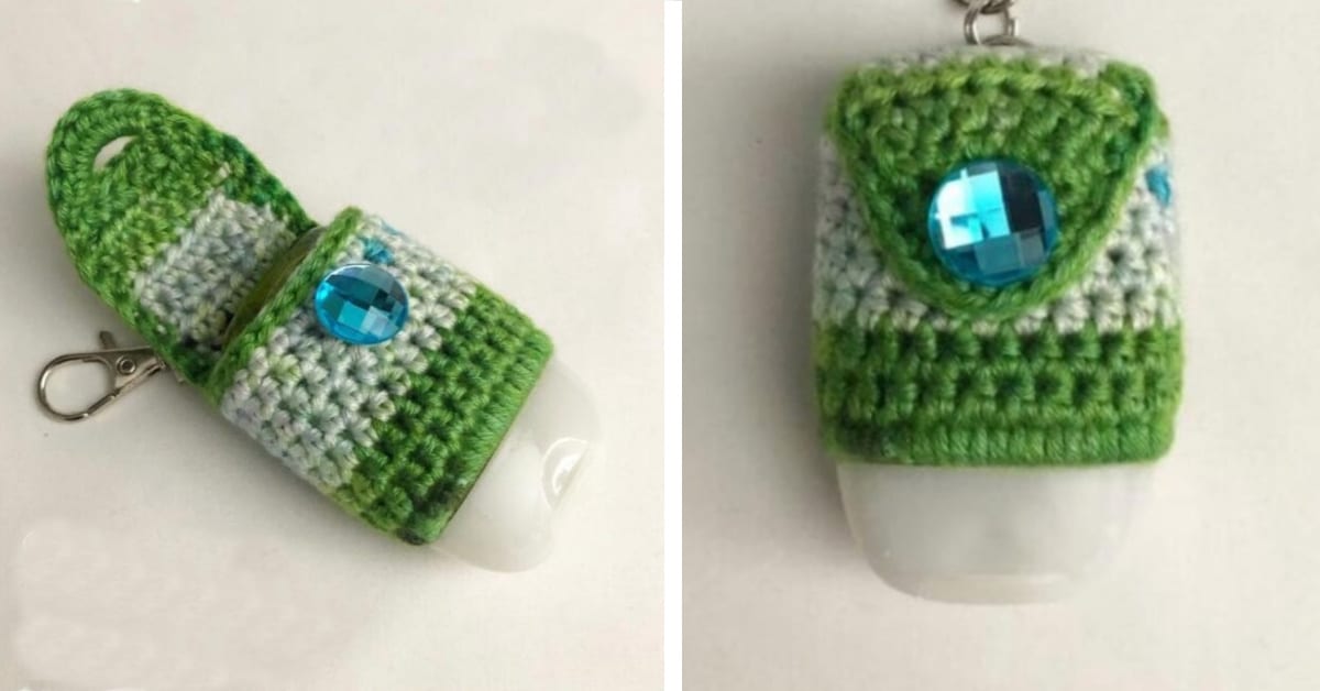 You Can Crochet Your Own Pocket Sized Hand Sanitizer Holder And It’s Super Cute