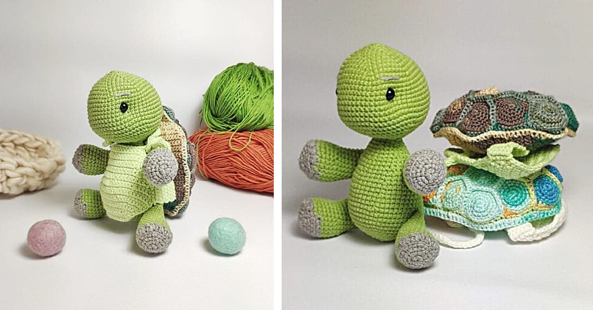 You Can Crochet A Turtle With A Removable Shell And I Need It In My Life