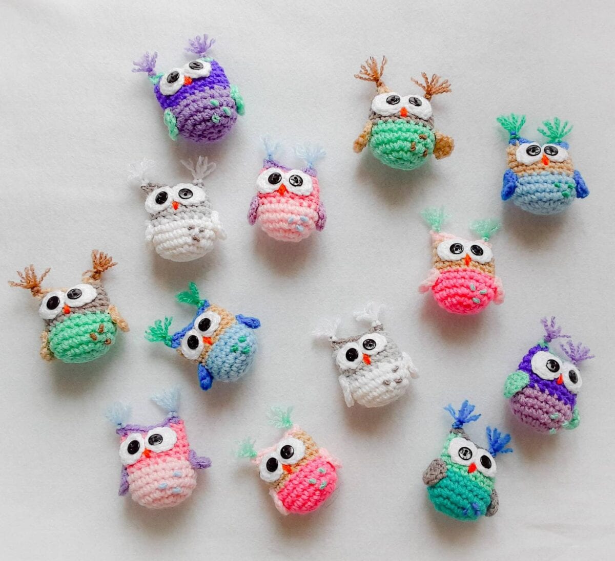 You Can Get Miniture Crocheted Owls And I’m Going To Need One Of Each Color
