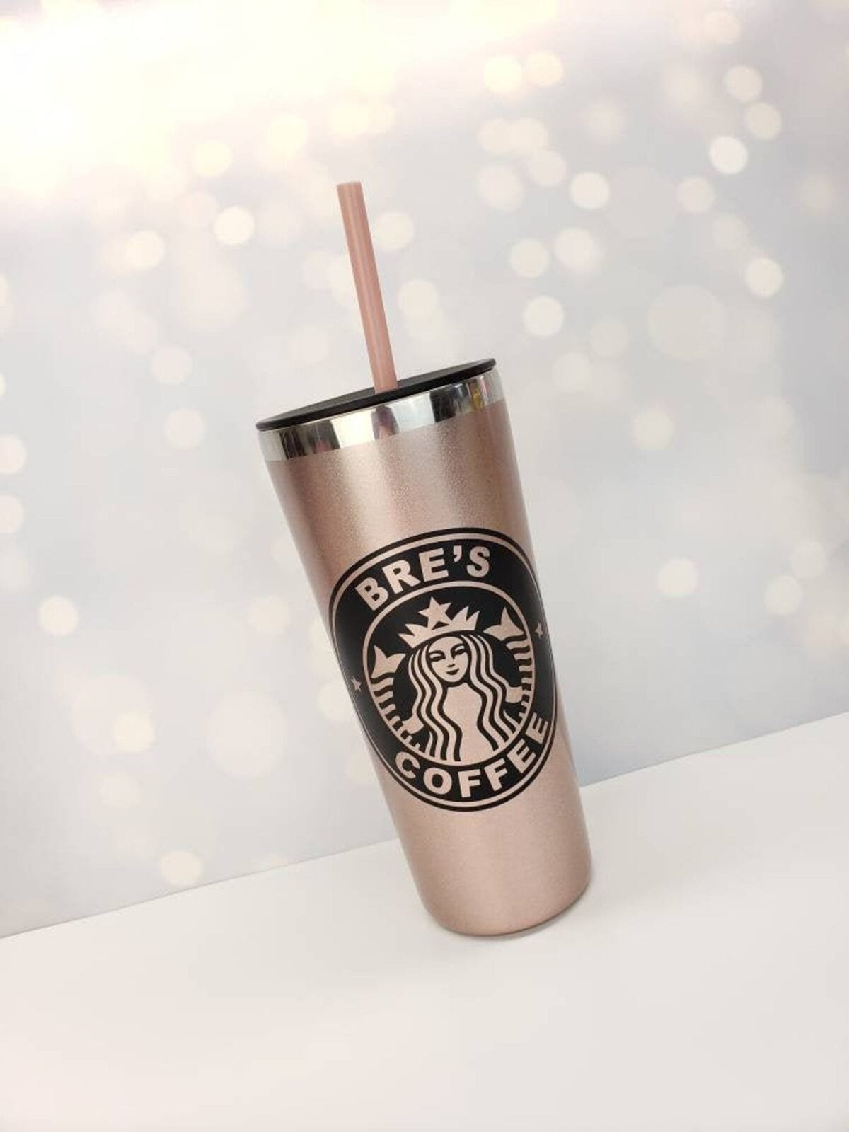 You Can Get A Personalized Rose Gold Starbucks Tumbler And I Just