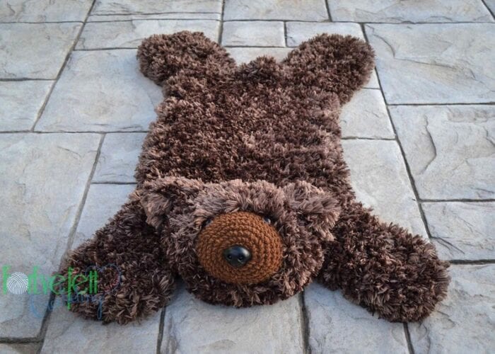 You Can Crochet A Faux Bearskin Rug And, Fake Bear Rug For Nursery