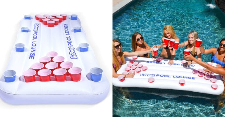 You Can Get A Floating Beer Pong Game For The Coolest Pool Party Around