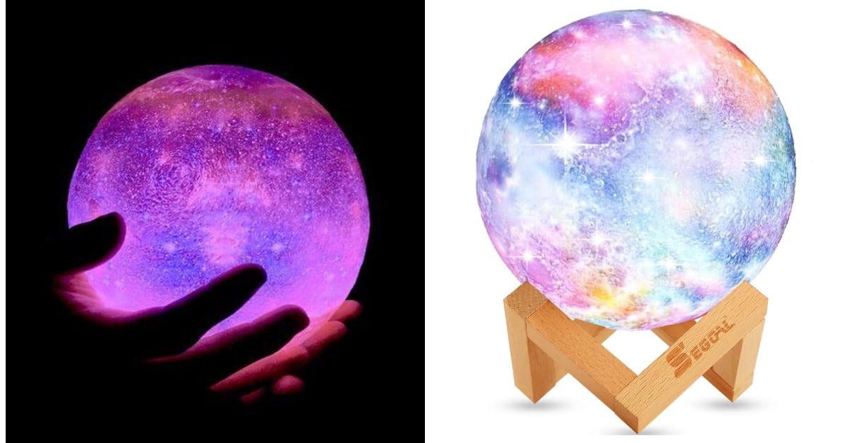 You Can Get A Galaxy Moon Lamp For The Person Who Loves Space