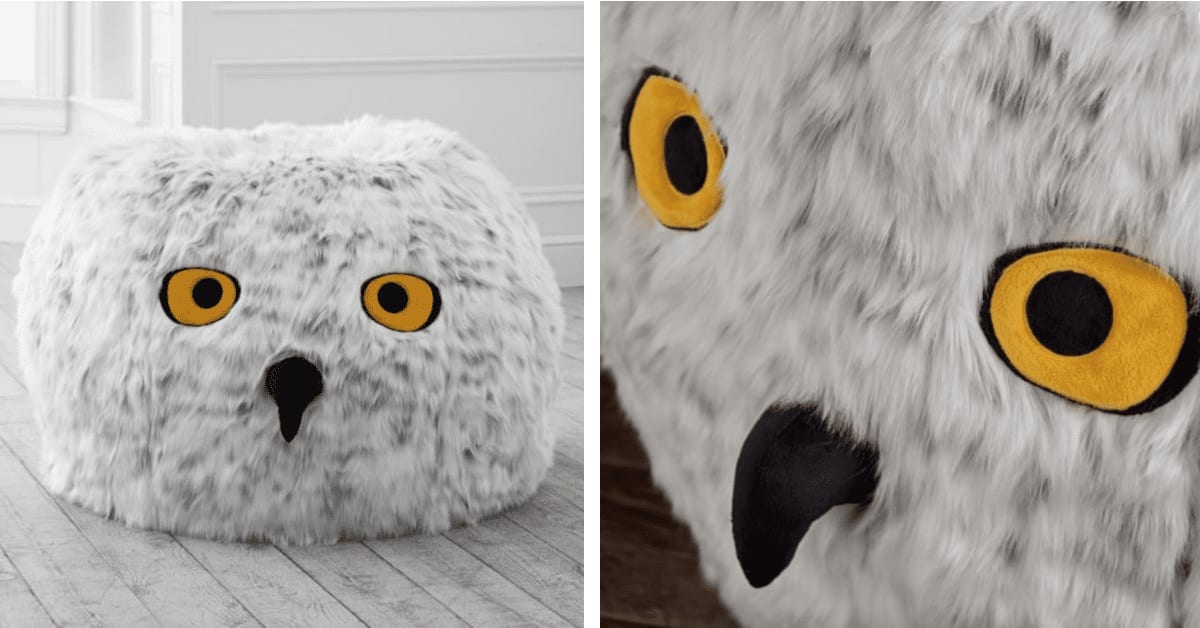 This Harry Potter Hedwig Owl Bean Bag Chair Is Totally Charming and I Need One
