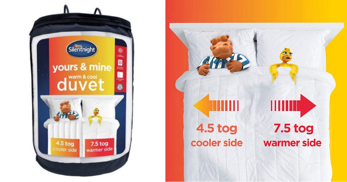 You Can Get A Duvet Cover That Has A Hot And Cold Side For Couples Who Prefer Different Temperatures