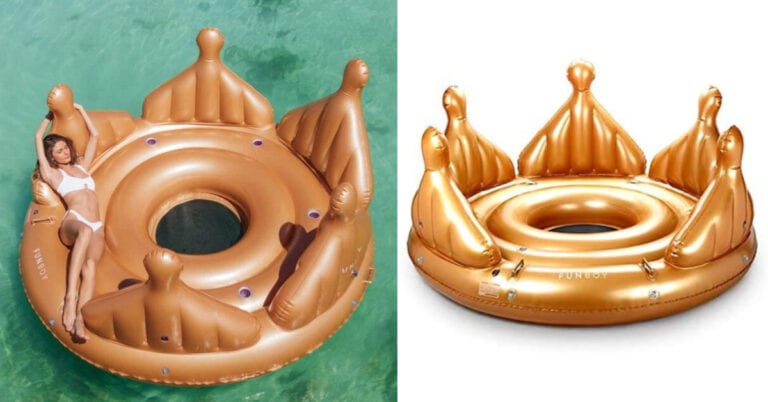 You Can Get A Giant Inflatable Gold Crown Pool Float and I Already Feel Like A Queen