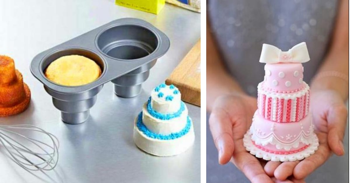 You Can Get A Cake Pan That Lets You Bake Mini Tiered Cakes and I Need It