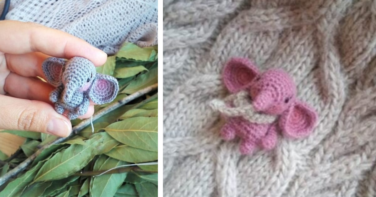 You Can Crochet Miniature Elephants and I Need Them All