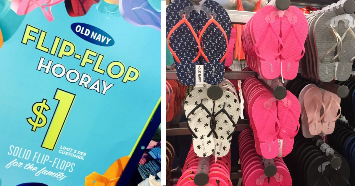 The Old Navy $1 Flip Flop Sales Is Here And I’ll Take One In Every Color