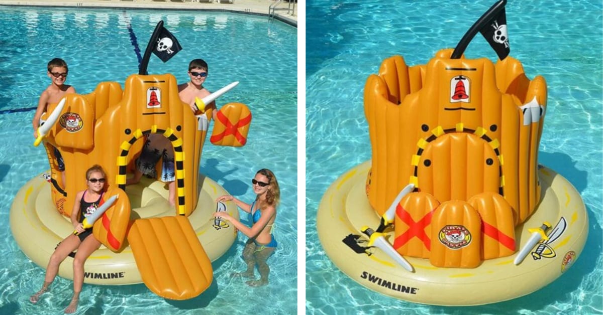 This Pirate Island Pool Float Will Make Everyday In Your Pool An Adventure