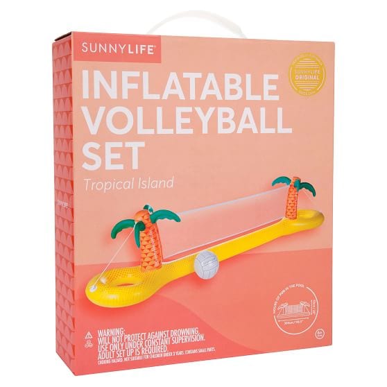 You Can Get An Inflatable Floating Volleyball Game And Summer Just Got ...