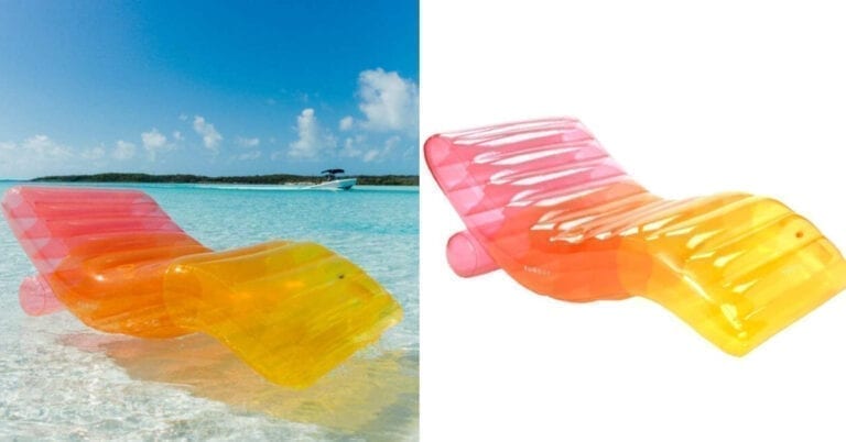 You Can Get An Inflatable Rainbow Ombre Chaise Lounge and I Need It