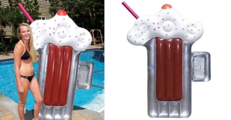 You Can Get a Root Beer Mug Pool Float Complete With A Mini Cooler and Drink Holder