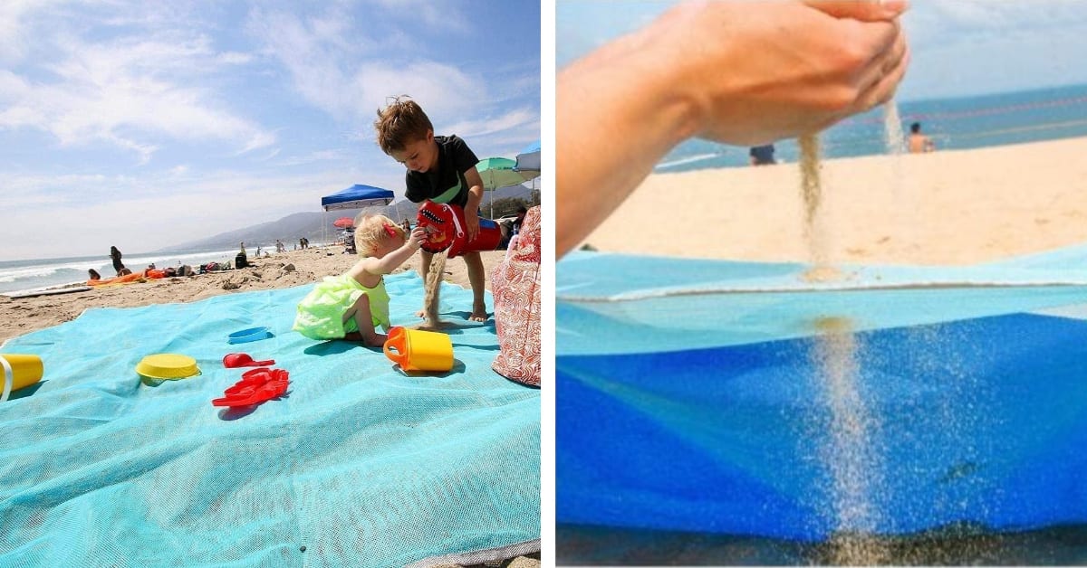 This Sand Proof Beach Blanket Takes Beach Day To The Next Level and I Need One