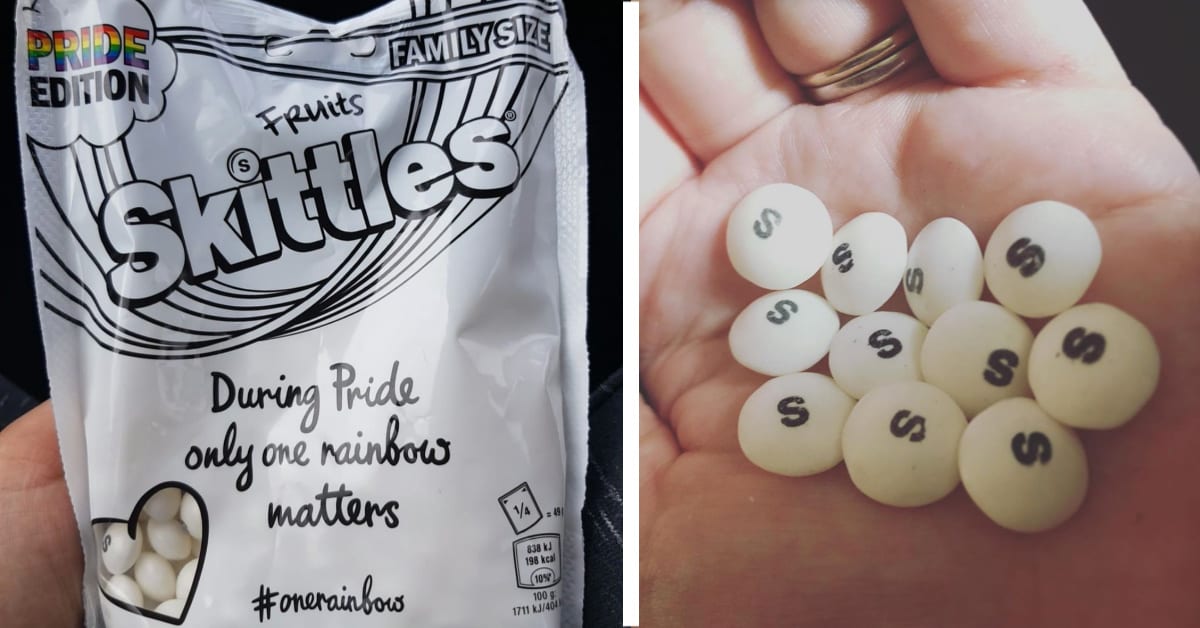 Skittles Is Removing The Color From Their Candies In Support Of Pride Month and I Want Some