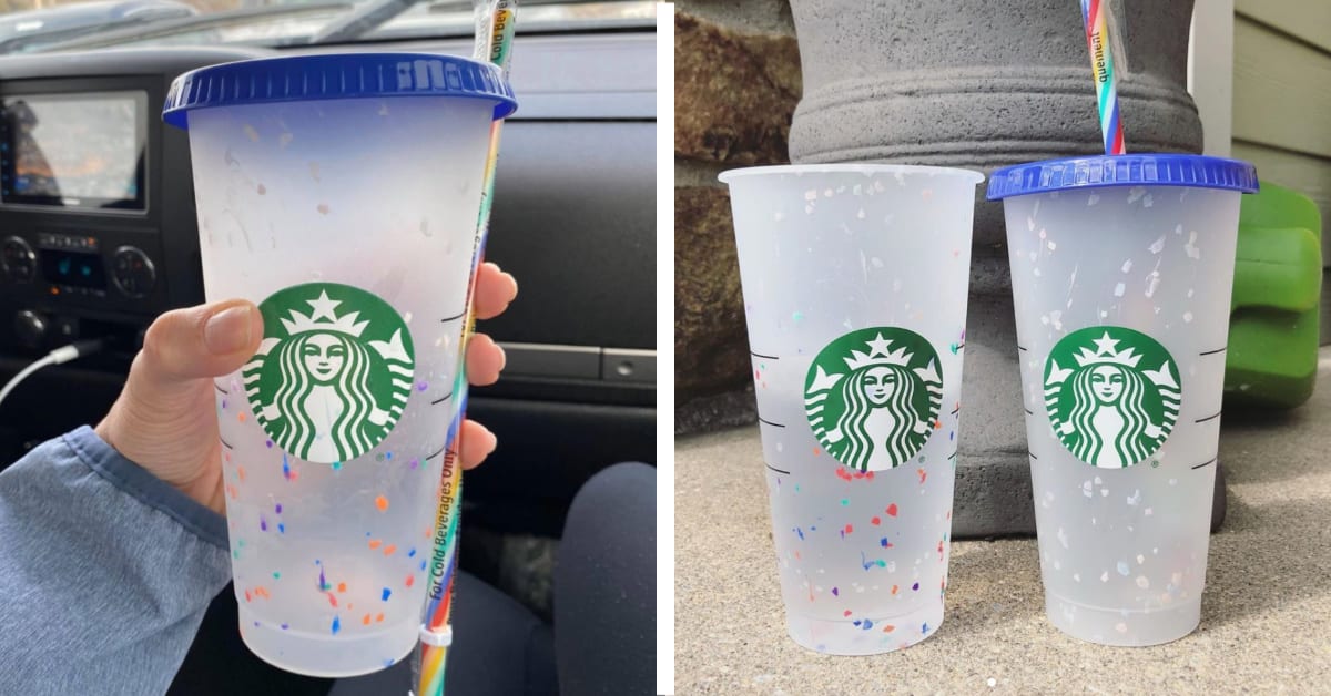 Starbucks Released Color-Changing Confetti Cups That Come With A Rainbow Straw and I Need It