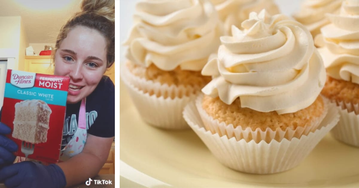 This TikTok Hack Shows You How To Turn A Boxed Cake Mix Into Gourmet Cupcakes