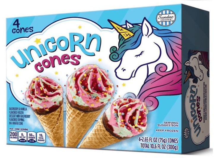 Aldi Is Selling $4 Boxes of Galactic and Unicorn Dessert Cones and I Need Them