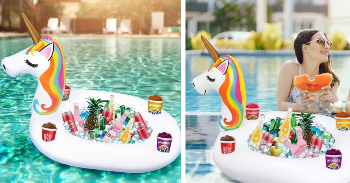 You Can Get An Inflatable Unicorn Serving Bar That Floats On The Water and I Need It
