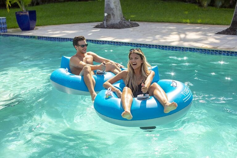 You Can Get A Motorized Pool Tube So You Can Play Bumper Cars In The Water