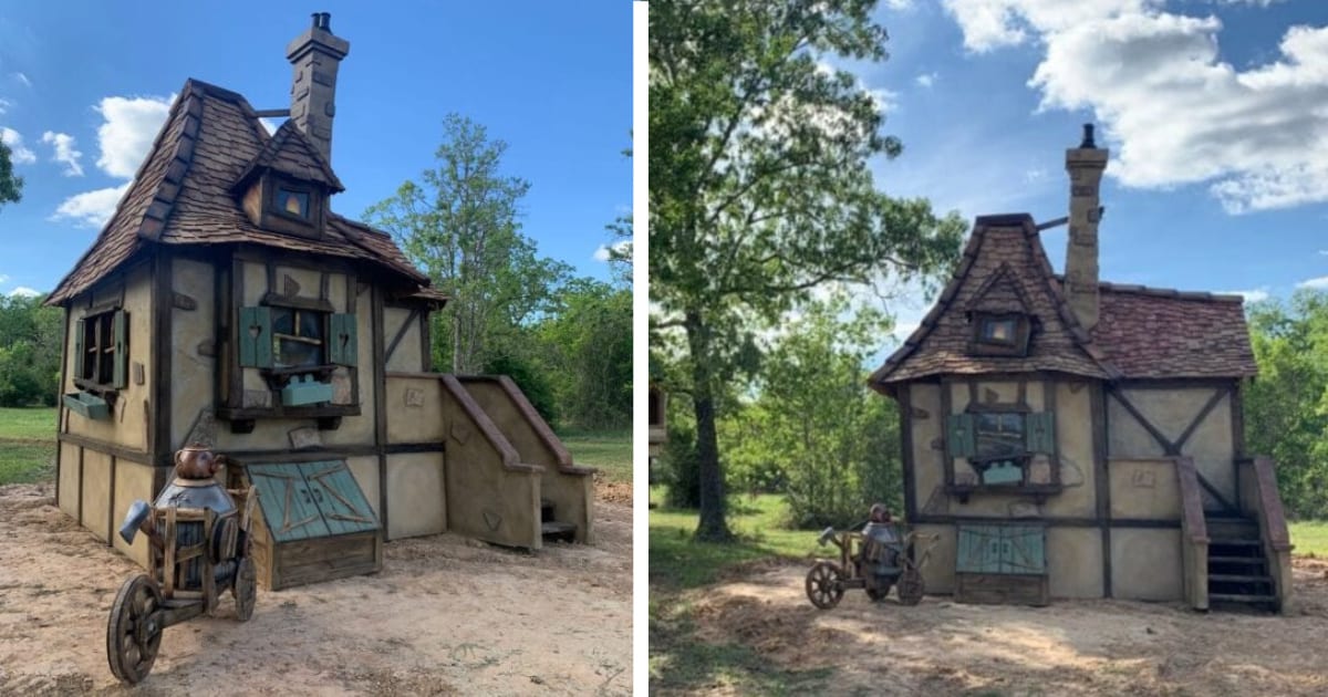 You Can Get A Tiny Playhouse That Looks Like Maurices Inventors House From Beauty And The Beast