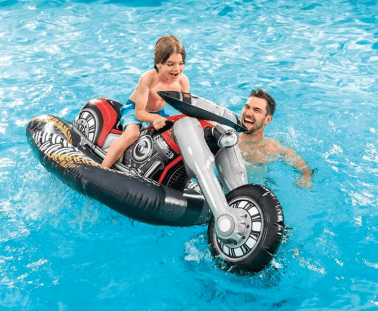 Target Is Selling A Motorcycle Pool Float And My Kids Have To Have One