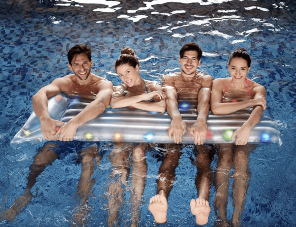 Target Is Selling An LED Floating Pool Float So You Can Take Up Night Swimming
