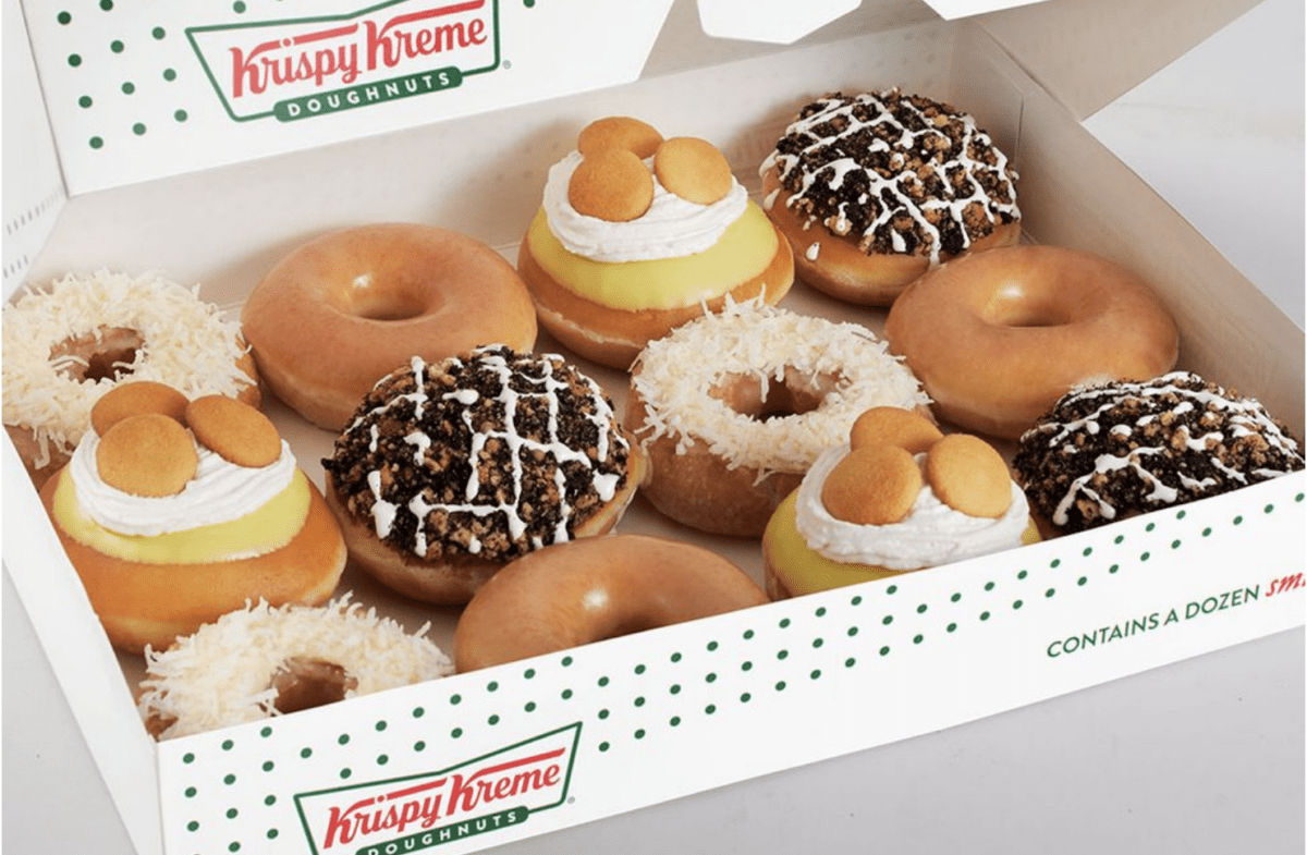 Krispy Creme Released 3 New Donut Flavors Including One That Is Stuffed with Banana Pudding