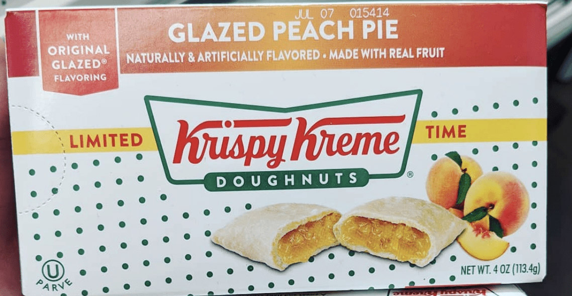 Krispy Kreme Is Selling Limited-Edition Glazed Peach Pies That Are Made With Real Fruit