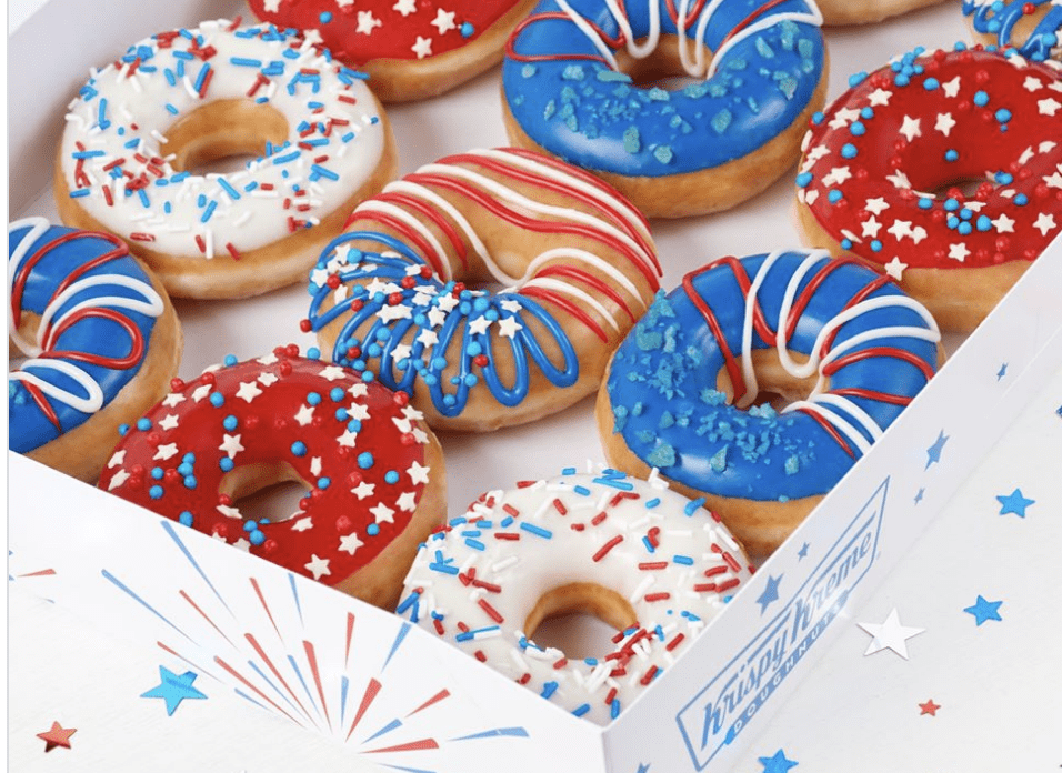 Kripsy Kreme Is Releasing Patriotic Donuts Just In Time For Those Fourth Of July Celebrations