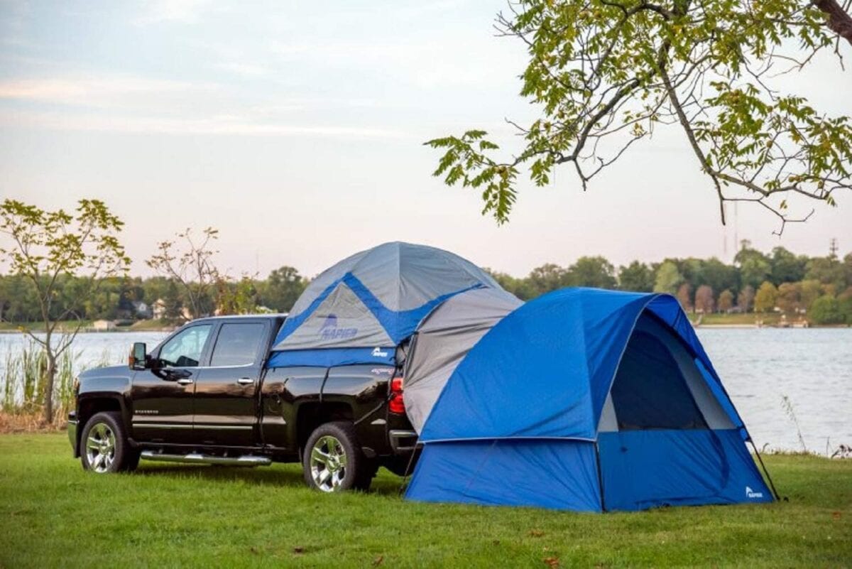 You Can Get A Tent To Attach To The Back Of Your Pickup Truck and Now I Want One