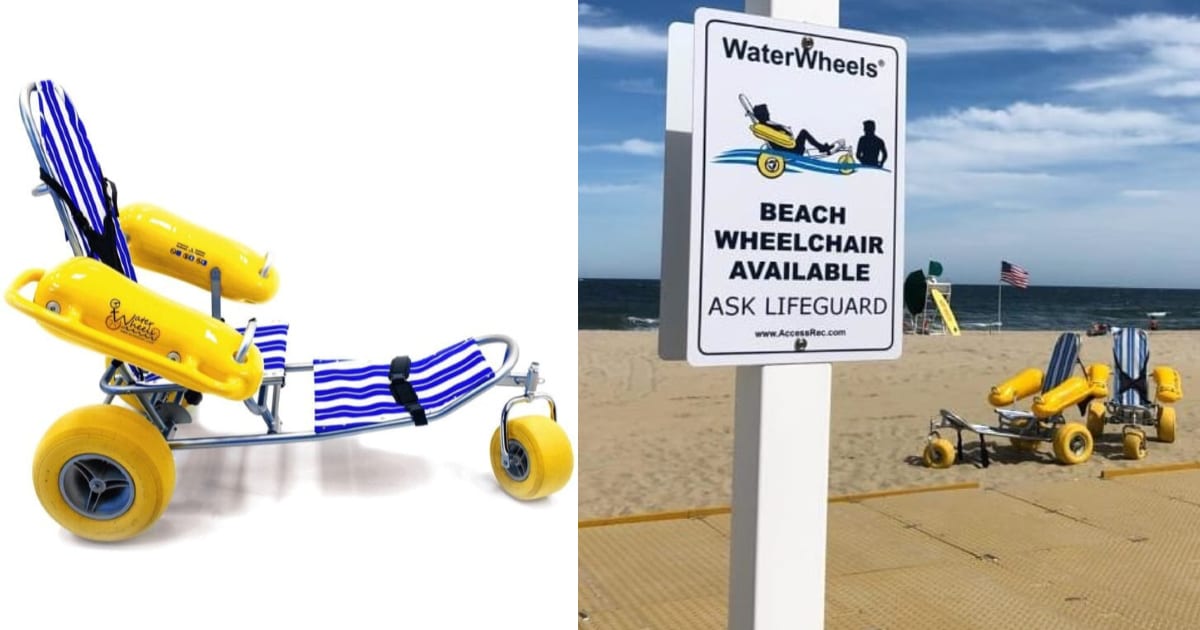 A Floating Wheelchair For The Beach and Pool Exists and It Is The Coolest Thing I’ve Ever Seen
