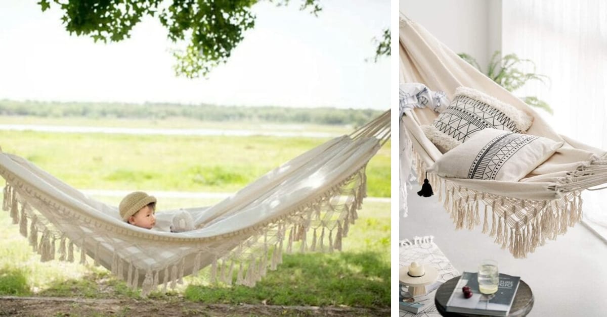You Can Get A Boho Hammock Swing and I Need One