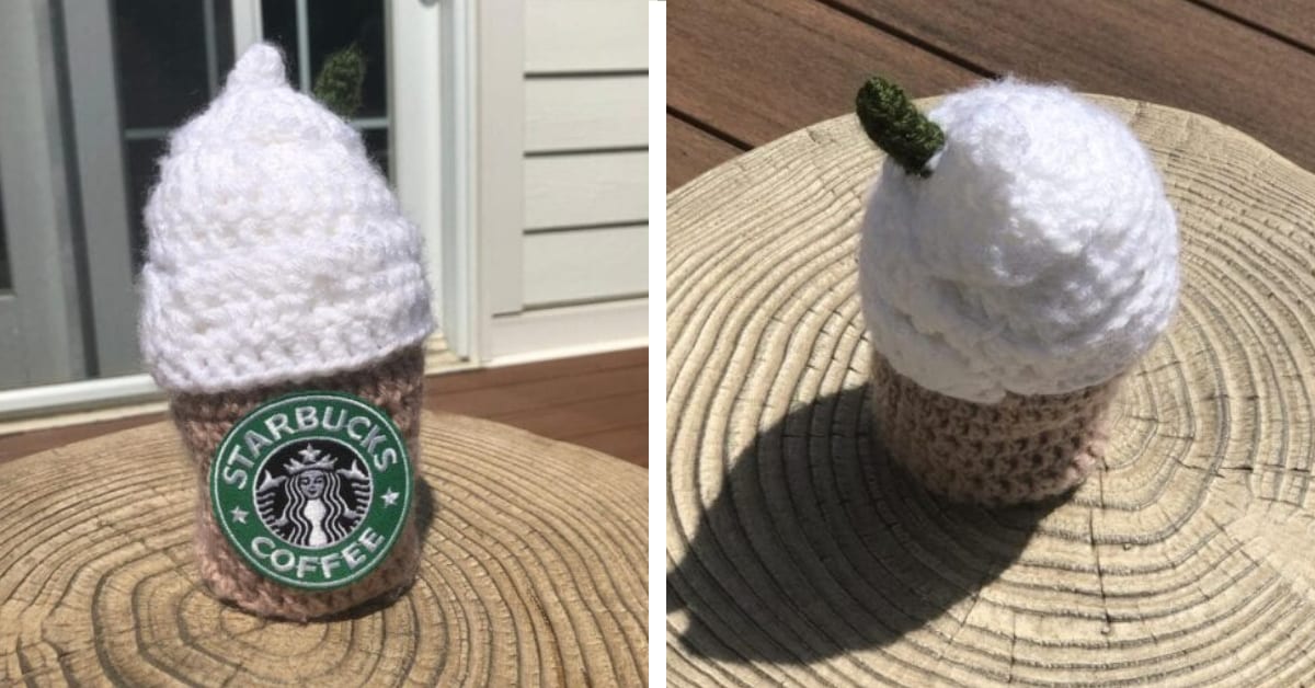 You Can Get A Crocheted Starbucks Frappuccino For The Person Who Is Obsessed With Coffee
