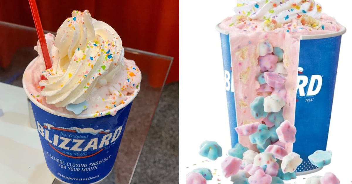 Dairy Queen Has A New Piñata Party Blizzard That Has Surprise Candy Pieces In The Center