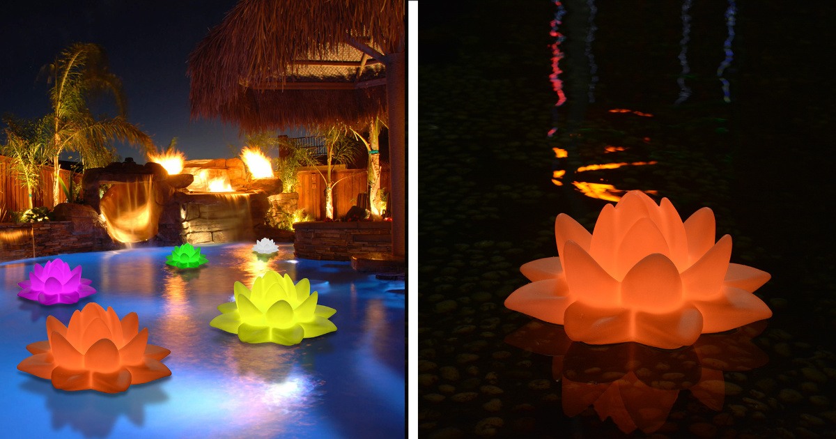 You Can Purchase Giant Floating Lotus Flowers For Your Pool And They Are Gorgeous