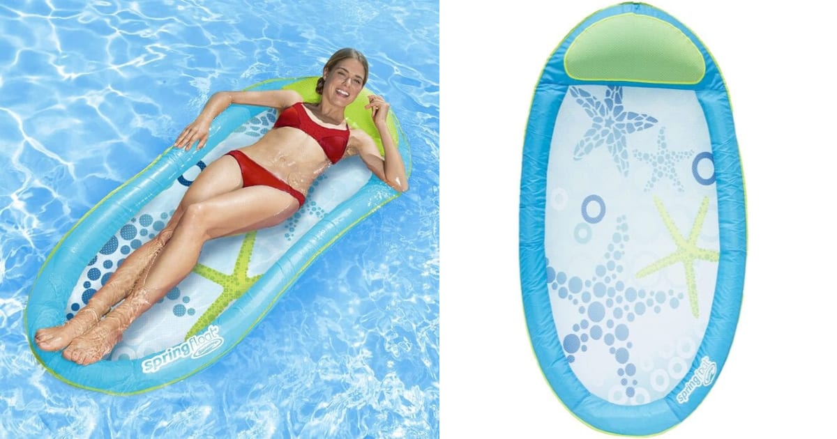 This Hammock Pool Float Has An Inner Spring For Added Stability And I Need It In My Life
