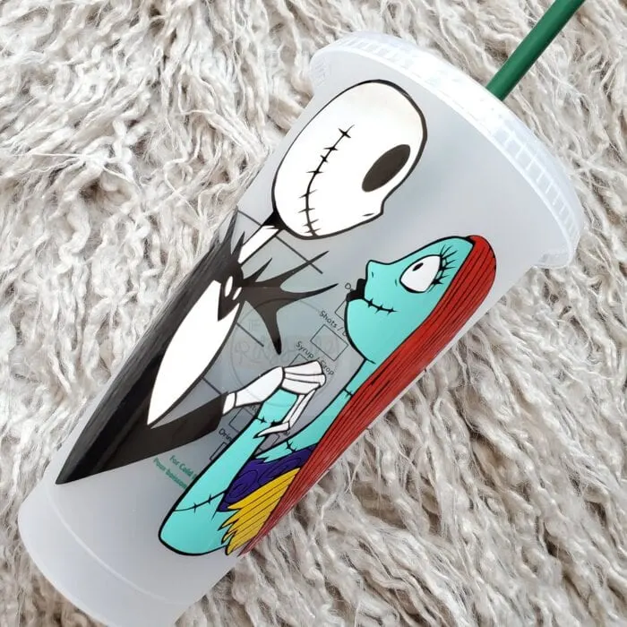 Nightmare Before Christmas Inspired Starbucks Cup Sally Reusable Cold Cup  Personalized Starbucks Cup Tumbler Halloween Christmasjack 