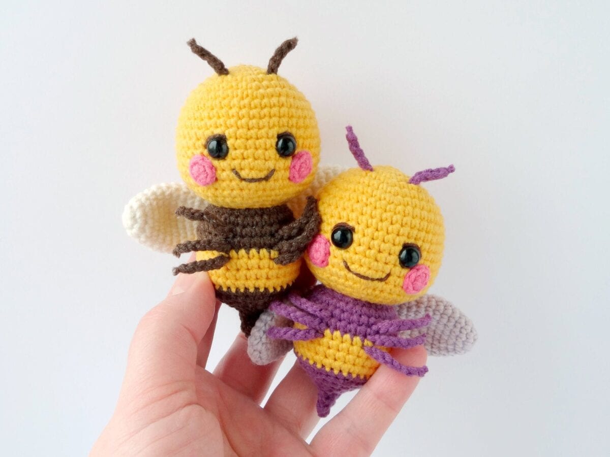 This Pattern Allows You To Crochet The Cutest Little Honey Bee