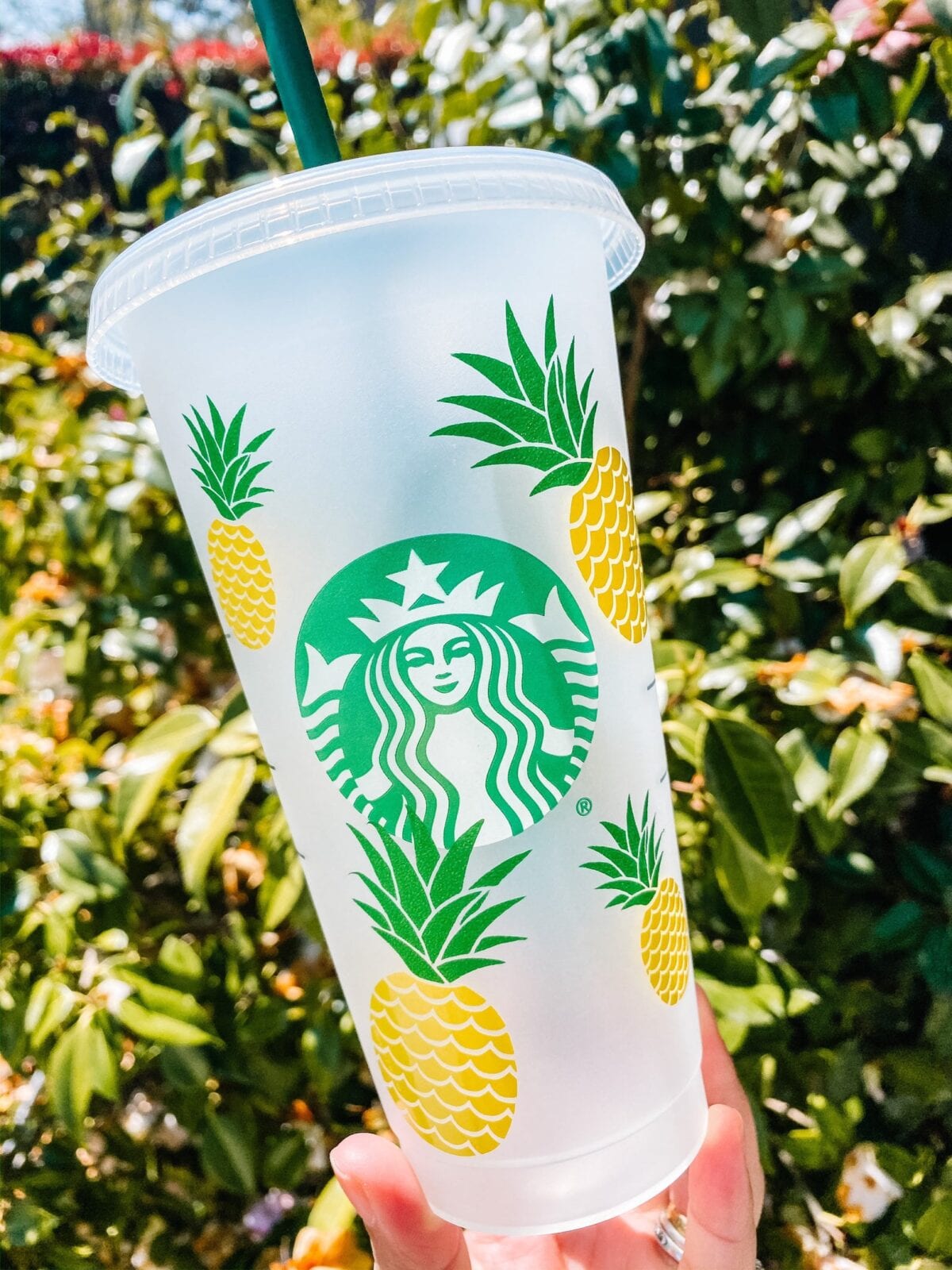 You Can Get A Starbucks Cup That Is Covered In Pineapples That Is
