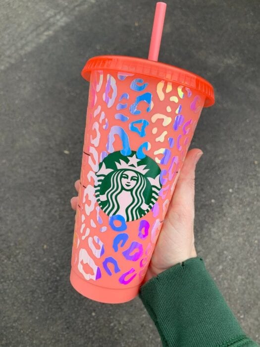 Hello Gorgeous Cheetah ~ Custom Color Changing Starbucks Venti Reusable Cup  – RCDCessentials